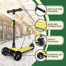 Besrey Kick Scooter for Kids Ages 3-10, 3-Wheel Folding Scooter with Adjustable Height, LED Light Wheels, Extra Wide Deck for Outdoor Activities by TinyTreasures Baby Boutique