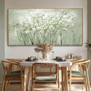 Framed Floral Wall Art Green botanical Canvas 24"x48" Artwork plant print Nature Wall Decor for Home Living Room Bedroom Kitchen Office by CozyNest Decor