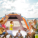 Oileus XX-Large Beach Tent Sun Shelter for 5-6 Person Portable Sun Shade Instant Pop Up Tent for Beach with Carrying Bag, Stakes, 6 Sand Pockets, Anti UV for Fishing Hiking Camping, Waterproof by TinyTreasures Baby Boutique
