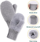 Basic Winter Baby Beanie Gloves Boys Girls Knitted Hat Pompom Kids Earflap Hats Warm Infant Toddler Beanie Mittens Set by TinyTreasures Baby Boutique