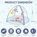 Activity Gym, Baby Play Gym Mat for Toddlers, 0-18 Months Tummy Time Play Mats, Infant Play Gym with Detachable Toys for Sensory Exploration and Motor Skill Development, PM2406 by TinyTreasures Baby Boutique