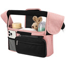 Accmor Universal Stroller Organizer with Insulated Cup Holder Detachable Phone Bag and Shoulder Strap,Stroller Bag Caddy Organizer Fits for Uppababy, Baby Jogger, Britax Strollers by TinyTreasures Baby Boutique