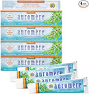 Auromere Ayurvedic Herbal Toothpaste, Classic Licorice Flavor - Vegan, Natural, Non GMO, Fluoride Free, Gluten Free, with Neem & Peelu (4.16 oz), 4 Pack by CozyNest Decor