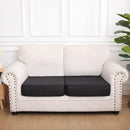 hyha Waterproof Couch Cushion Covers, Stretch Sofa Couch Seat Slipcover for Dog Washable, Non-Slip Waterproof Outdoor Cushion Covers for Patio Furniture Replacement (2 Pieces, Black) by CozyNest Decor