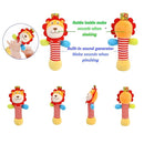 Wrist Rattles Foot Finder Rattle Toy for 0-4 Months Baby, Feet Leg Ankle Socks Arm Hand Bracelet Shaker for 4-8 Months Infant boy & Girl, Gift Set for 0-1 Years Newborn Babies (5 pcs-A) by TinyTreasures Baby Boutique