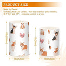 Vdsrup Flameless Candles Set of 2 Funny Welsh Corgi LED Candles with Timer Battery Operated Dog Candle Lights Flickering with Remote for Home Bedroom Decor by GreenHaven Gardens