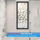 Window Privacy Film with Installation Tools,Static Cling, Anti UV, Heat Control, Ideal for Home Shower Office Glass Door (Leaf White (Glue-Free), 23.6X78.7Inch) by CozyNest Decor