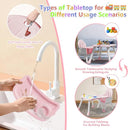 6 in 1 Baby High Chair for Babies and Toddlers, Booster Seat, Kids Learning Table & Chair (Pink) by TinyTreasures Baby Boutique