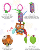BLOOBLOOMAX Baby Soft Hanging Rattle, Car Seat Stroller Toys with Plush Animal C-Clip Ring for Infant Babies Boys and Girls 3 6 9 to 12 Months (4pcs) by TinyTreasures Baby Boutique