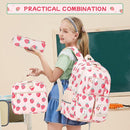 Backpack for Girls 3pcs Set Kids Backpack with Lunch Box Students Kawaii Book Bag for Elementary Primary Middle School Bags - Ita Backpack - Strawberry by TinyTreasures Baby Boutique