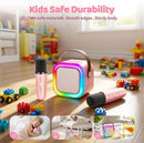 IROO Mini Karaoke Machine for Kids, 2025 TOP Toys Birthday Gifts Ideas for Girls Ages 4, 5, 6, 7, 8, 9, 10, 12+ Years Old, Portable MP3 Player with 2 Wireless Mics for Party by TinyTreasures Baby Boutique
