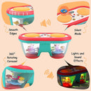Baby Toys for 6 to 12 Months, Drum Musical Learning Infant Toys Rotating Light Up Toys for 12-18 Months, Tummy Time Toys for Baby 0-3-6-9 Months, Baby Gifts Toys 1 Year Old by TinyTreasures Baby Boutique