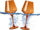 Floating Wine Glasses for Pool - Set of 2-15 OZ (Green) by The Wine Savant