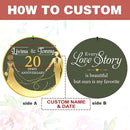 ASTARIN Wedding Memory Day Gifts Wind Chimes Customized, Personalized Wind Chimes 2025, for Couple Women Men, Deep Tone Wooden Windchime by CozyNest Decor