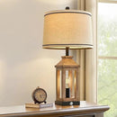 23.75" Farmhouse Table Lamps USB A+C Charging Ports 3-Way Dimmable Touch Control Lamp Nightlight Vintage Modern Lamp for Living Room Bedroom with 2 Light Sources by CozyNest Decor