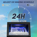 Commercial Ice Maker Machine 120LBS/24H with 30LBS Storage Bin, 15" Wide Undercounter/Freestanding Ice Maker Machine for Home Bar Outdoor, 40PCS Ice Cubes Ice Machine, Self Cleaning by CozyNest Decor