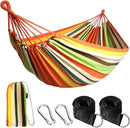 ANYOO Cotton Hammock Portable Camping Hammocks for Hanging Sturdy Garden Comfortable Fabric Hammock with Tree Straps Up to 660lbs with Travel Bag for Camping Outdoor/Indoor Patio Backyard by GreenHaven Gardens