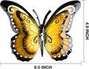 Metal Butterfly Wall Decor-6.5" Outdoor Fence Wall Art Decor Suitable for Garden Patio Balcony by GreenHaven Gardens