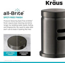KRAUS Dishwasher Air Gap in Spot Free Black Stainless, KAG-2SFSB by CozyNest Decor