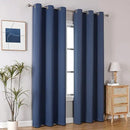 ChrisDowa Blackout Curtains 72 inches Long for Bedroom - 2 Panels Set Grommet Thermal Insulated Room Darkening Curtains for Living Room (Stone Blue, 42 x 72 Inch) by CozyNest Decor