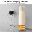 Portable Bottle Warmer for Travel, 12 Oz Milk Warmer for Breastmilk Formula Water, 3 Mins Fast Heating, Long Battery Life, 5 Levels Smart Temp Control, Ideal for Night Feeding, Travel, Car by TinyTreasures Baby Boutique