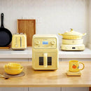 BUYDEEM F51 8-in-1 Air Fryer 4.2QT, Retro Countertop Airfryer Oven with Visible Window, Shake Reminder, One-touch Control with LCD Display, Mellow Yellow by CozyNest Decor