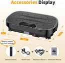 Vibration Plate Exercise Machine, Vibrating Plate Machine with Bluetooth for Lymphatic Drainage, Vibration Platform for Women Men Full Body Weight Loss by CozyNest Decor