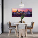 Fochorlo Large Chicago Canvas Modern City Skyline Wall Art Downtown Night Picture Prints Ready To Hang 20"X48" by CozyNest Decor