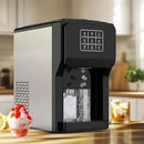 3 in 1 Water Dispenser with Ice Maker, Ice Maker Countertop, Bullet Ice, Crushed Ice, Water Cooler, 44Lbs/24H, 12 Ice/6Min, Self-Cleaning, 4Lbs Ice Storage, Home/Kitchen/Party/RV (Touchscreen)