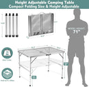 Folding Table, Easy for Storage, Compact and Portable Picnic Table for Grill, Outdoor Camping, Garden, Patio, Dining, BBQ, Party, Market, 3Ft (Medium, Silver) by GreenHaven Gardens