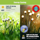 Flumy Solar Lights Outdoor Waterproof 2 Pack, Upgraded Outdoor Firefly Light for Yard Patio Garden Decor, Solar Lights for Outside Gardening Supplies,Gifts for Grandma by GreenHaven Gardens