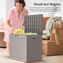 DRATO Deck Boxes, 31 Gallon Outdoor Storage Box for Patio Cushion, Sports Equipment, Garden Tools, Waterproof and UV Resistant, Lockable (Grey) by CozyNest Decor