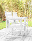 Patio Dining Chair Set of 2, HDPE Outdoor Dining Chair, Ergonomic HDPE Dining Chairs with Deep Seating, All Weather Outdoor Chairs Furniture for Backyard, Deck, Garden, Poolside, Pearl by CozyNest Decor