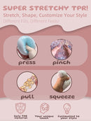 DIY Stress Ball Making Kit - 10 TPR Skins, 13 Fillers, 14 oz Slime, 7 oz Clay, Create ASMR Anxiety Relief Toys, Handmade Squishy Stress Balls, Unique Self-Care Gifts for Women, Crunchy and Relaxing by TinyTreasures Baby Boutique