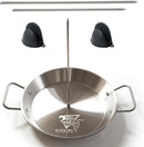 W.xZQ inc Al Pastor Vertical Skewer for Grill or Oven Stainless Steel includes 3 Removable Spikes (8", 10", 12") & Silicone Oven Mitts by GreenHaven Gardens
