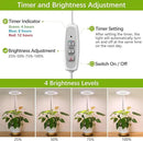 LORDEM Grow Light, LED Plant Light for Indoor Plants Growing, Full Spectrum Desk Growth Lamp with Automatic Timer for 4H/8H/12H, 4 Dimmable Levels, Height Adjustable 9.8"-30.6", Pack of 2 by GreenHaven Gardens