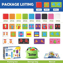 Magnetic Blocks World Building Blocks Edition, STEM Educational Montessori Sensory Learning Toddlers Toys for 3 4 5 Year Old Boys Girls, Number Games 1-10, Birthday Gifts for 3-5 4-8 Year Old Kids by TinyTreasures Baby Boutique
