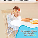 Portable Baby Booster Seat with Tray, Toddler Booster seat for Dining, Camping, Travel, Baby Beach Chair 6 Months to 3 Years Old Indoor Outdoor Use CH2405 by TinyTreasures Baby Boutique
