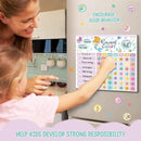 Reward Chart for Kids,Magnetic Behavior Chore Chart for Kids at Home,26 Mermaid Chore Charts,1960 Diamond Stickers,56 Reward Stickers,Incentive Chart to Develop Responsibility and Good Habits,Mermaid by CozyNest Decor