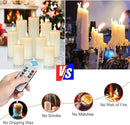 Flameless Flickering Battery Operated Candles 9PACK Real Wax Pillar LED Candles with 10-Key Remote Control and 24 Hours Timer for Wedding, Party, Home Decoration (Ivory) by GreenHaven Gardens