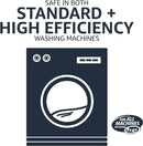Amazon Basics Laundry Detergent Liquid, Concentrated, Clean Linen, 110 Loads, 82.5 Fl Oz, Pack of 2 (Previously Solimo) by TinyTreasures Baby Boutique