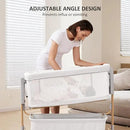 3 in 1 Baby Bassinet, Rocking Bassinet, Bedside Bassinet, 6-Height Adjustable, Bassinet Bedside Sleeper, Bedside Bassient for Baby with Comfy Mattress, Breathable Mesh, Large Storage Basket by CozyNest Decor