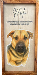 Dog photo Memorial photo Dog picture frame Animal picture frame Pet lost gift Gift for pet owner (Animal memorial) by TinyTreasures Baby Boutique
