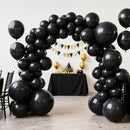 140pcs Metallic Black Round Balloons Different Sizes 18 12 10 5 Inch Latex Balloons for Arch Decoration Party Balloon Kit for Graduation Birthday Party Wedding Balloon Baby Shower Decoration by TinyTreasures Baby Boutique