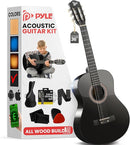 Pyle 6 String Acoustic Guitar, Right, 3 Black, Gloss, 36" (PGACLS82BK.X9) by TinyTreasures Baby Boutique