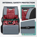 RAINSMORE Padded Car Seat Travel Bag for Airplane Heavy Duty Car Seat Backpack for Air Travel Baby Carseat Cover Bags for Airport Large Car Seats Carrier Fits Car Seats & Booster Seats, Black by TinyTreasures Baby Boutique