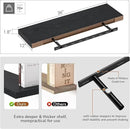 Single Floating Shelves 36 inch Long, Large 10 in Deep Wall Shelves Heavy Duty 70 lbs for Bedroom, Bathroom, Living Room, Kitchen, Office, Modern Shelf Home Decor, Set of 1, Black by CozyNest Decor