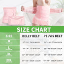 2 in 1 Postpartum Belly Band Wrap Pink, C-Section Support Belt X-Large, Post Partum Support Recovery Waist/Pelvis Belt, Hysterectomy Belly Band Binder Girdle Stomach by TinyTreasures Baby Boutique