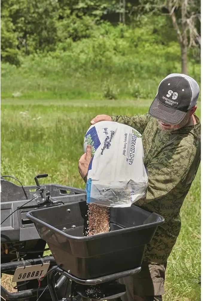 Guide Gear UTV/ATV Receiver Mount Broadcast Spreader Seeder, 80 Pound Capacity, Lawn and Garden Seed Spreaders, 12-Volt, with Rain Cover, photo 6 of 6