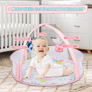 Baby Play Mat, 4-in-1 Baby Play Gym Tummy Time Mat with Ball Pit and 5 Detachable Toys for Newborn to Develop Sensory Exploration and Motor Skill 0-6-12 Months by TinyTreasures Baby Boutique